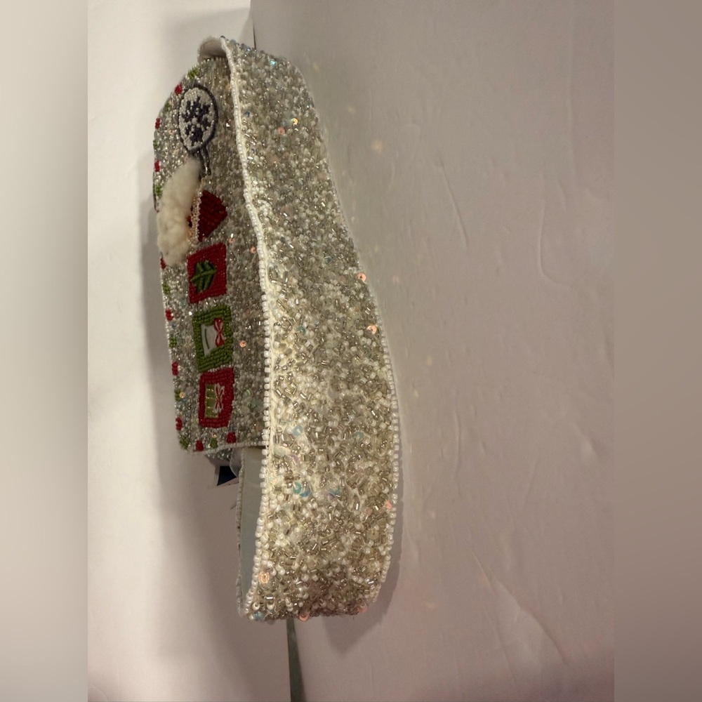 MADE IN INDIA Christmas beaded Shoulder Bag NWT - Picture 12 of 12